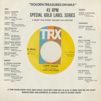 Lovin' Season / Love Will Give Us Wings (1967)