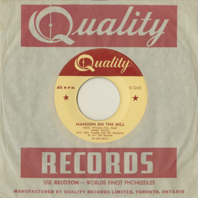 Mansion On The Hill / Alone With My Heart (1954)