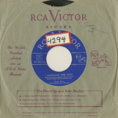 Marriage Type Love / I'm Your Girl (1953)