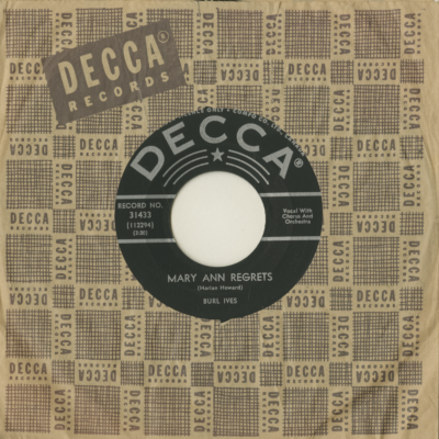 Mary Ann Regrets / How Do You Fall Out Of Love