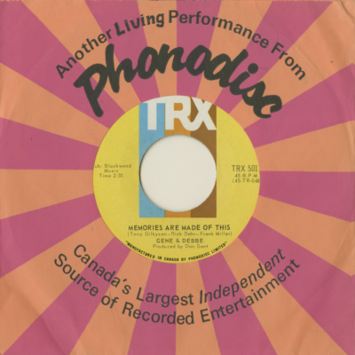 Memories Are Made Of This / The Sun Won't Shine Again (1969)