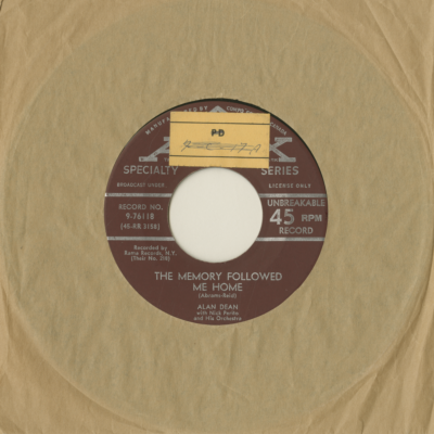 The Memory Followed Me Home / The Letter That I Never Mailed