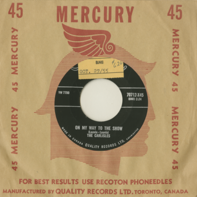 On My Way To The Show /  Middle Aged Spread (1955)