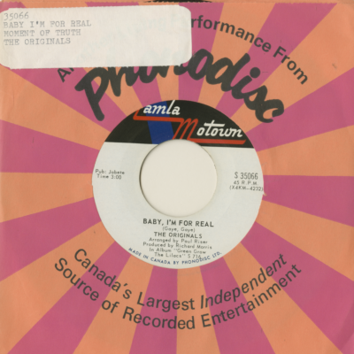 Moment Of Truth / Baby I'm For Real (1969)