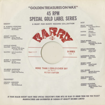 More Than I Could Ever Say / Do You Remember (1967)