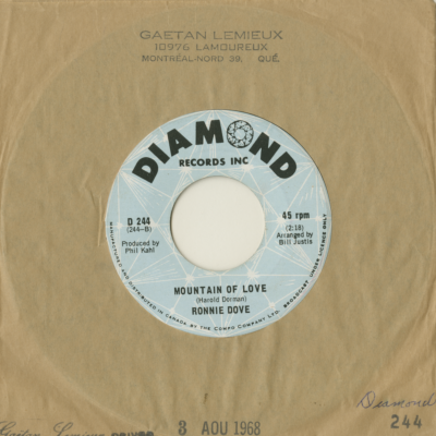 Mountain Of Love / Never Gonna Cry