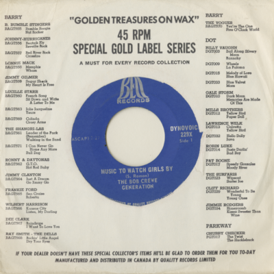 Music To Watch Girls By / Girls On The Rocks