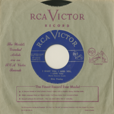 I Want You I Need You I Love You / My Baby Left Me