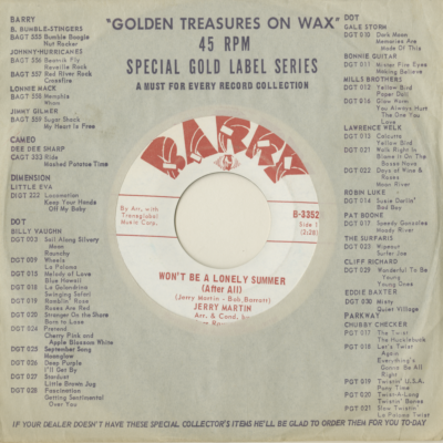 Won't Be A Lonely Summer / My Heart Fell (1965)