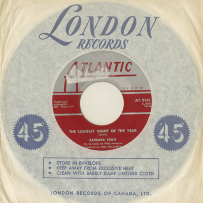 My Heart Went Do Dat Da / The Longest Night Of The Year (1962)