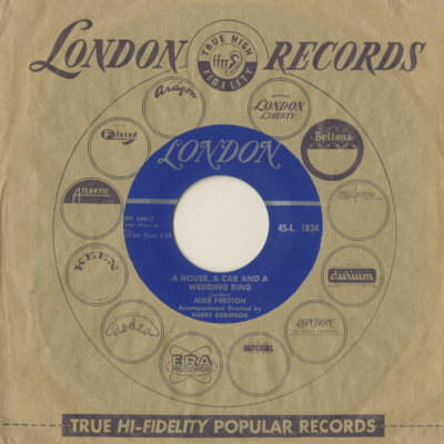 My Lucky Love / A House A Card And A Wedding Ring (1958)