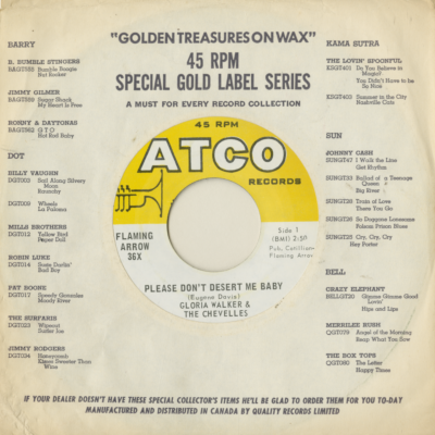 Need Of You / Please Don't Desert Me Baby (1969)