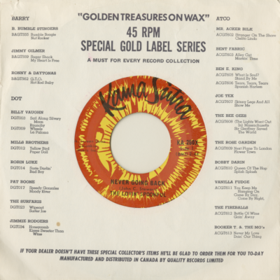 Never Goin' Back / Forever (1968)