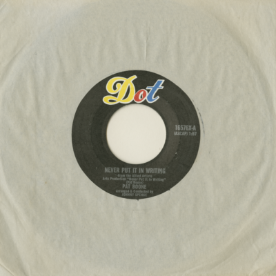 Never Put It In Writing / I Like What You Do