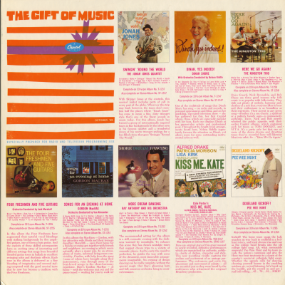 New Album Preview October 1959 The Gift Of Music (1959)