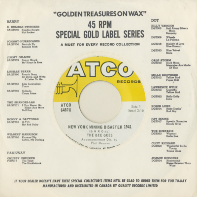 New York Mining Disaster / I Can't See Nobody