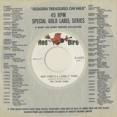 New Yorks A Lonely Town / Club Seventeen (1965)