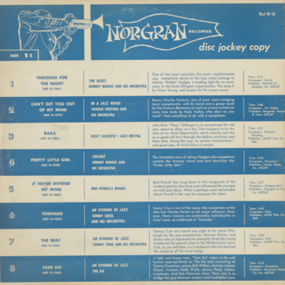 Norgran Records Disc Jockey Copy