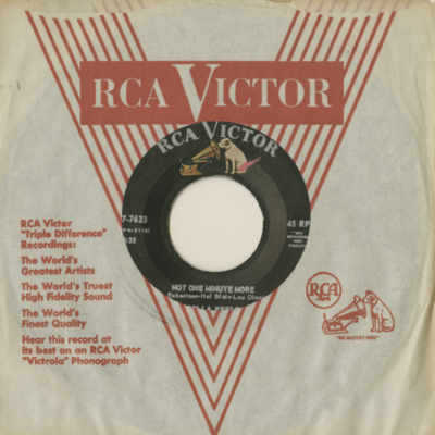 Not One Minute More / Soldier Won't You Marry Me