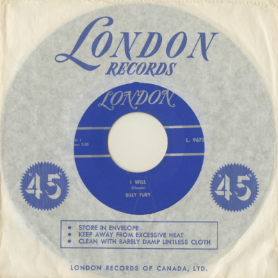 Nothin' Shakin' / I Will (1964)