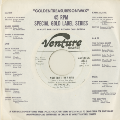 Now That I'm A Man / Come On Little Child And Talk To Me (1969)