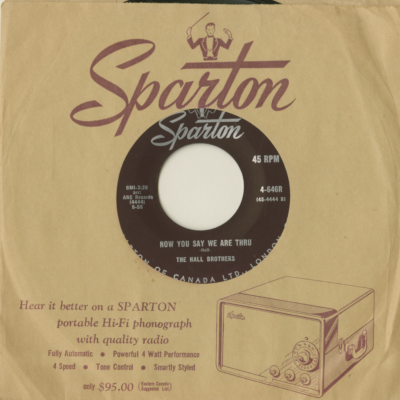 Now You Say We Are Through / My White Convertible (1958)