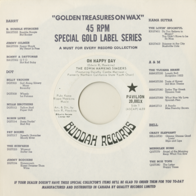 Oh Happy Day / Jesus Lover Of My Soul (1969)