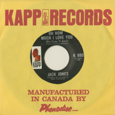 Oh How Much I Love You / Don't Give Your Love Away