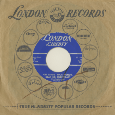 Oh Judge Your Honor Dear Sir Sweetheart / Freddy Freddy