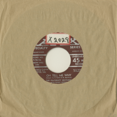 Oh Tell Me Why / In The Evening