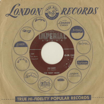 Oh Why / I Don't Need You Anymore (1959)