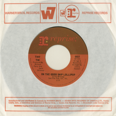 On The Good Ship Lollipop / America I Love You (1969)