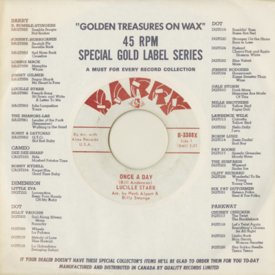 Once A Day / Here Comes More Roses (1966)