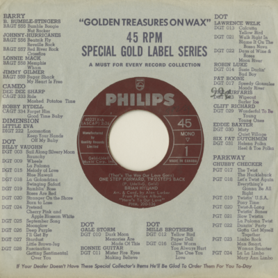 One Step Forward Two Steps Back / Now I Belong To You