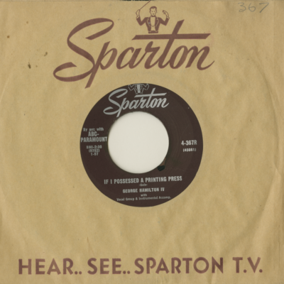 Only One Love / If I Possed A Printing Press (1957)