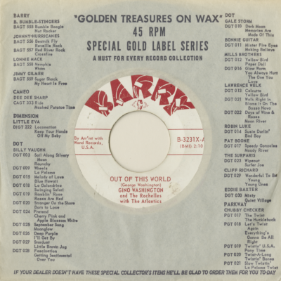 Out Of This World / Come Monkey With Me (1964)