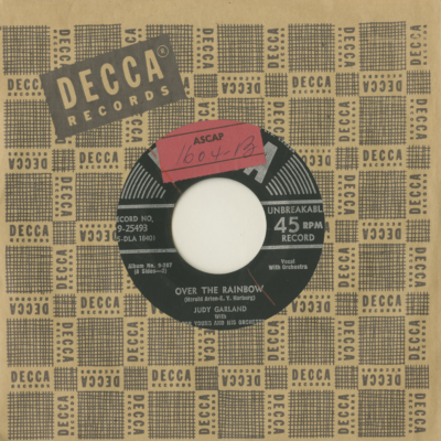 Over The Rainbow / Dear Mr. Gable You Made Me Love You