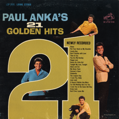 Paul Anka's 21 Golden Hits