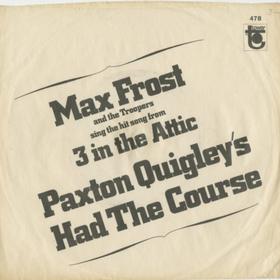 Paxton's Quigley's Had The Course / Sittin In Circles