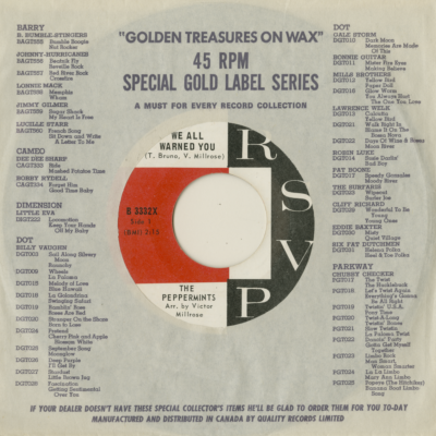 We All Warned You / Peppermints Jerk (1965)