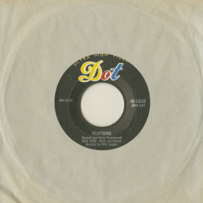 Plaything / The Honey Song (1957)