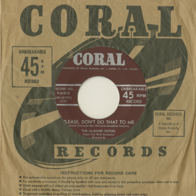 Please Don't Do That To Me / Drownin' In Memories 