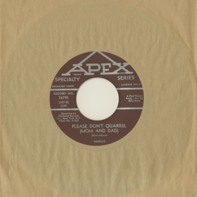 Please Don't Quarrel Mom And Dad/ Voodoo Doll (1962)