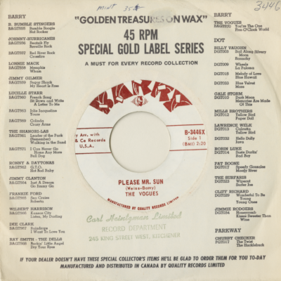 Please Mr Sun / Don't Blame The Rain