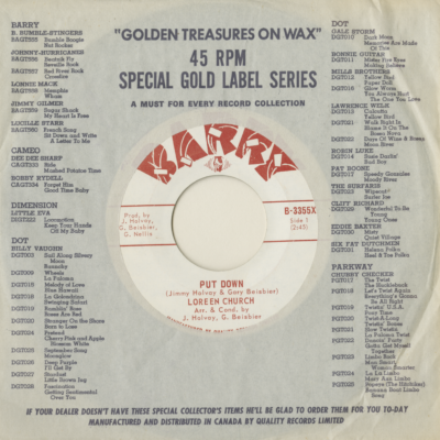 Put Down / I Don't Want Your Love (1965)