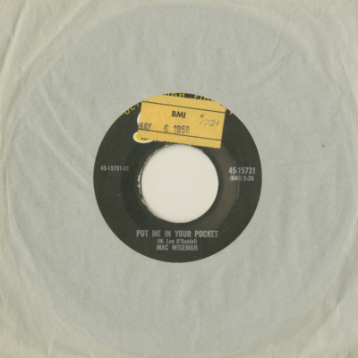 Put Me In Your Pocket / When The Work's All Done This Fall