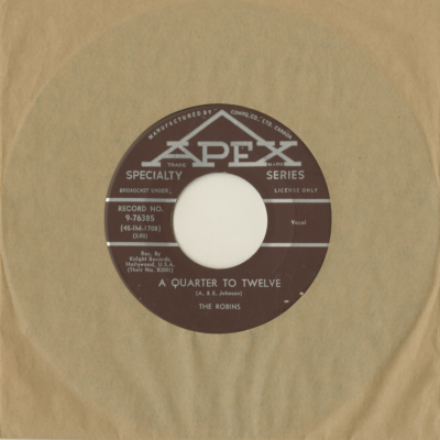 A Quarter To Twelve / Pretty Little Dolly (1958)