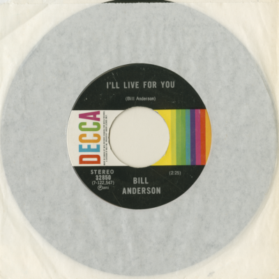 I'll Live For You / Quits