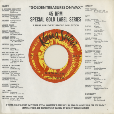 Rain On The Roof / Pow (1966)