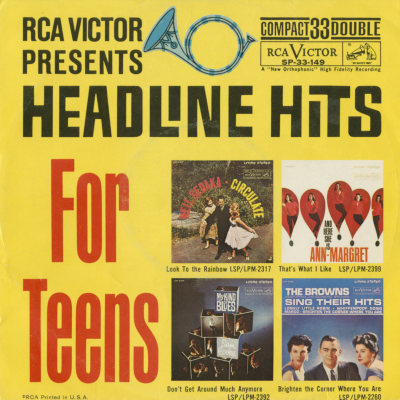 RCA Victor Presents Headline Hits For Teens